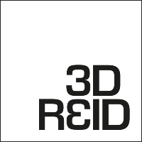 3D Reid logo in black