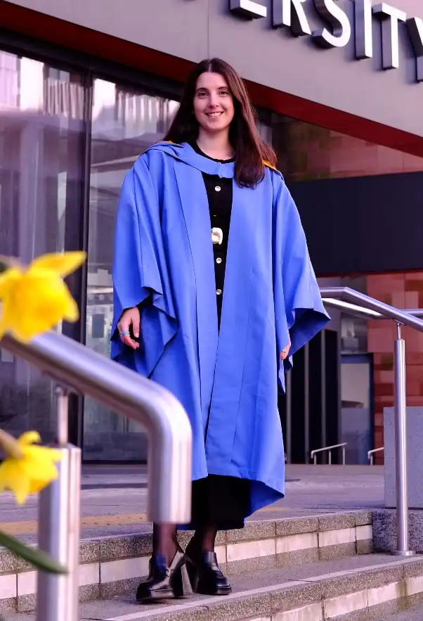 Dr Cristina Lumbreras graduation photo