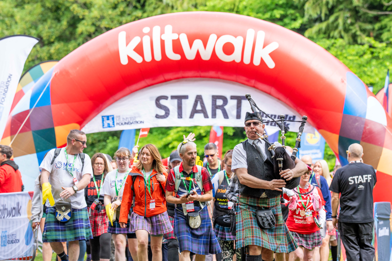 Kiltwalk start